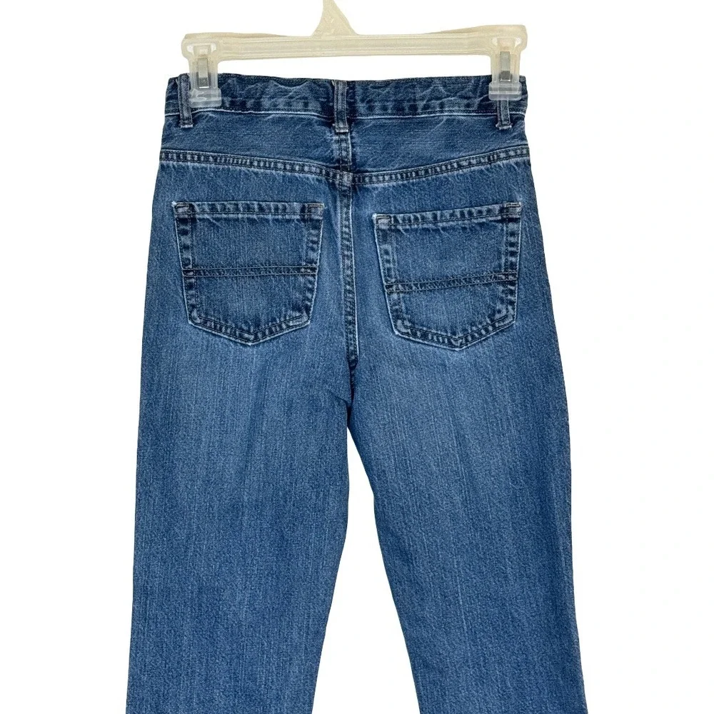 The Childrens Place Bootcut Jeans Boys Size‎ 12 Slim Blue Denim Adjustable Waist